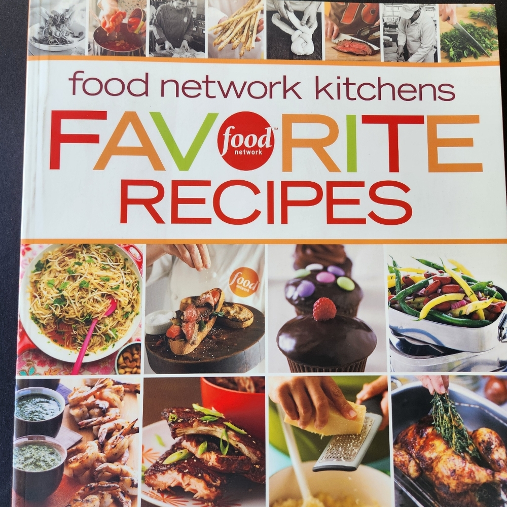Food Network Red and Orange Cookbook for Kitchen Enthusiasts